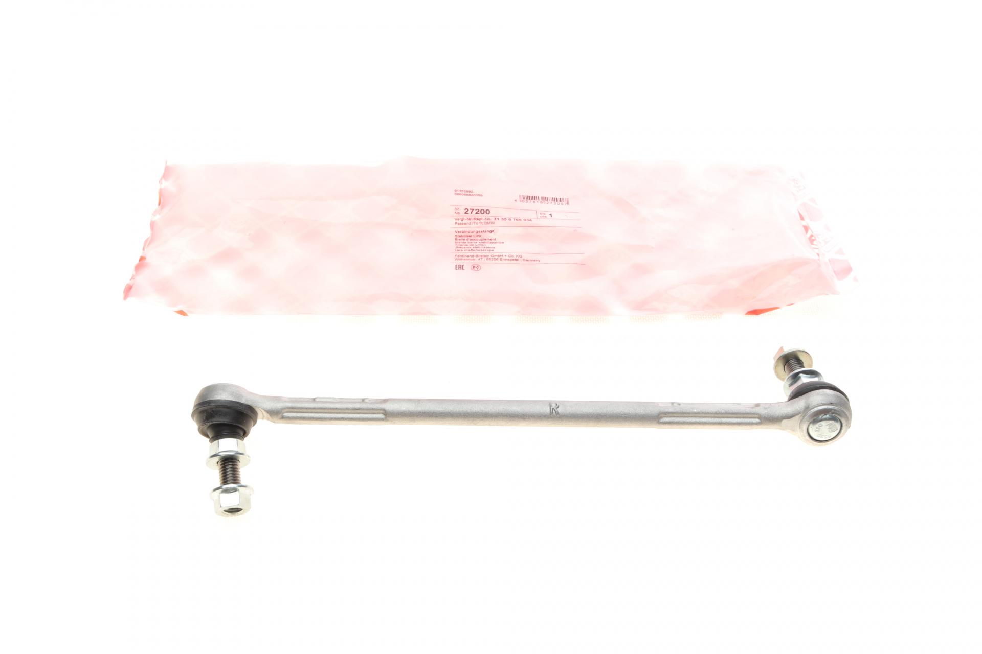 Тяга стабілізатора переднього R BMW 1 E81/E88/3 E90-E93 04- N46/N47/N55 - 27200 FEBI BILSTEIN