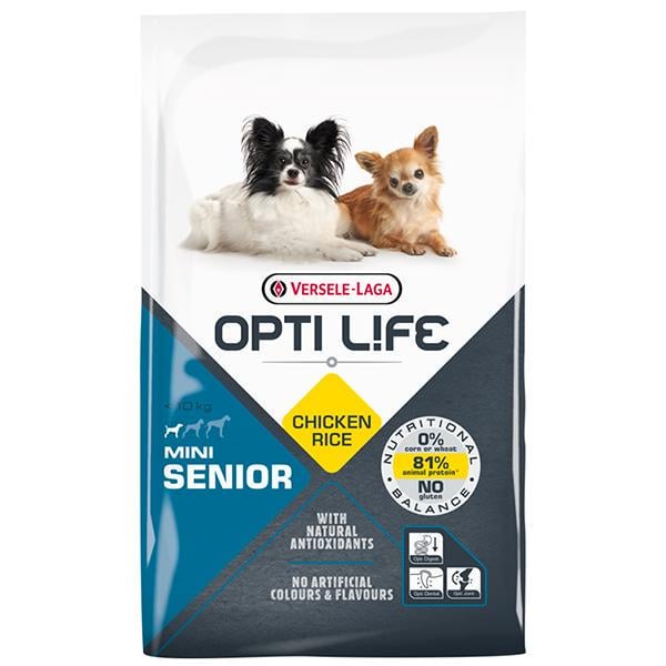 Корм сухой Opti Life Senior Mini для пожилых собак мини и малых пород 7,5 кг
