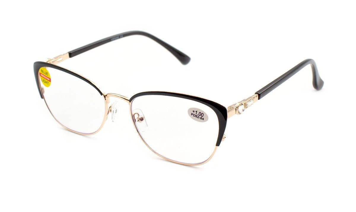 Окуляри для зору в металевій оправі Verse 24007-C1 Blue Blocker -6,00 (295081336)