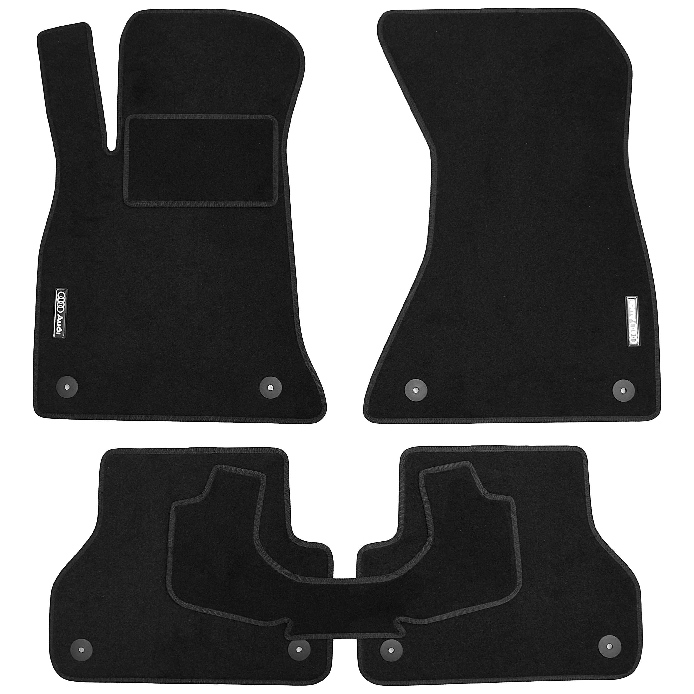 Килимки в салон для Audi A4 B9 '15- текстильні Чорний (157402)