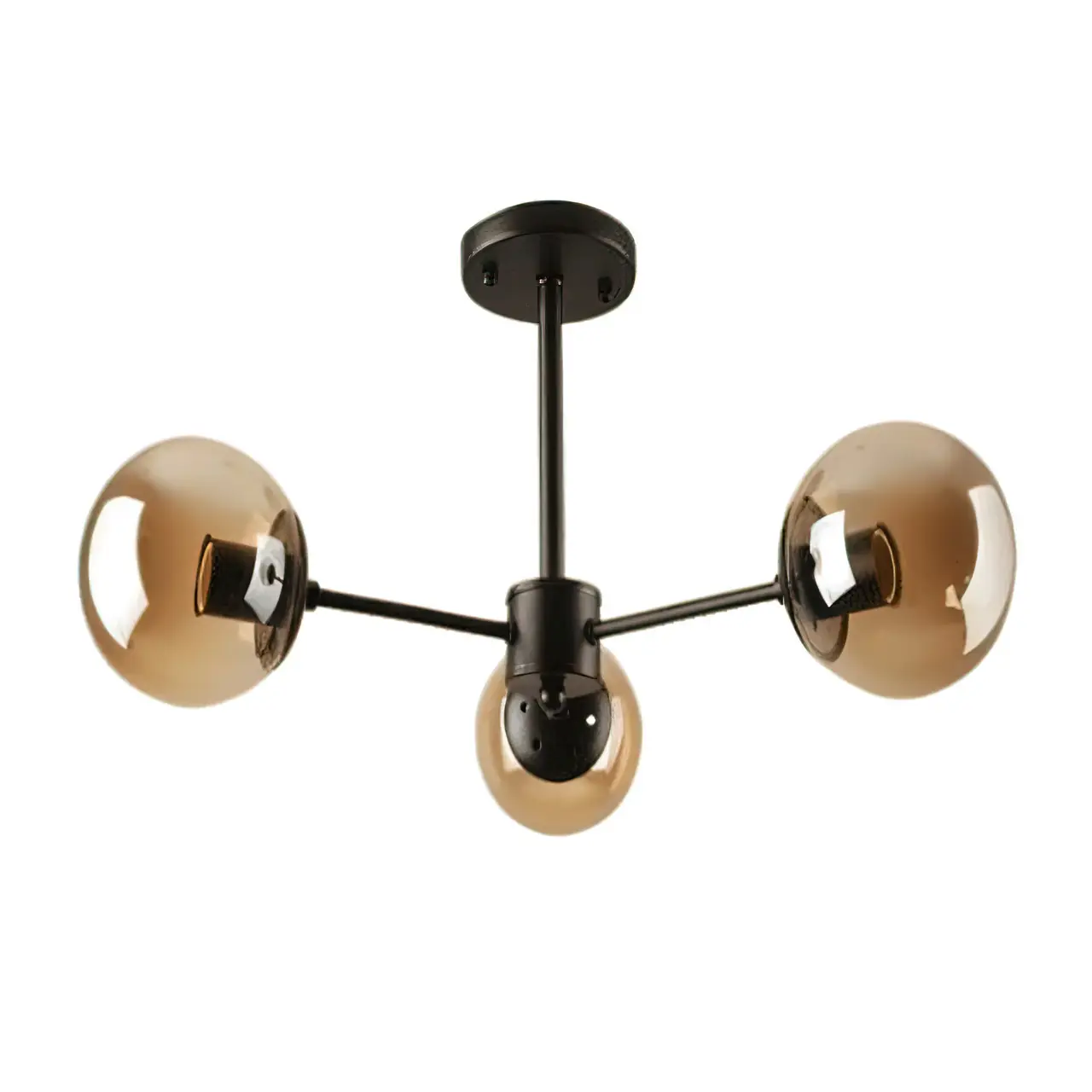 Люстра потолочная Sirius на три плафона в виде шаров Л 7709/3