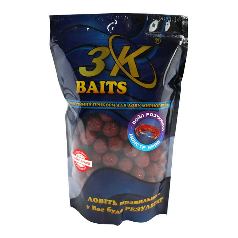 Бойл розчинний 3KBaits Монстр краб 16 мм 400 г (3KB1254)