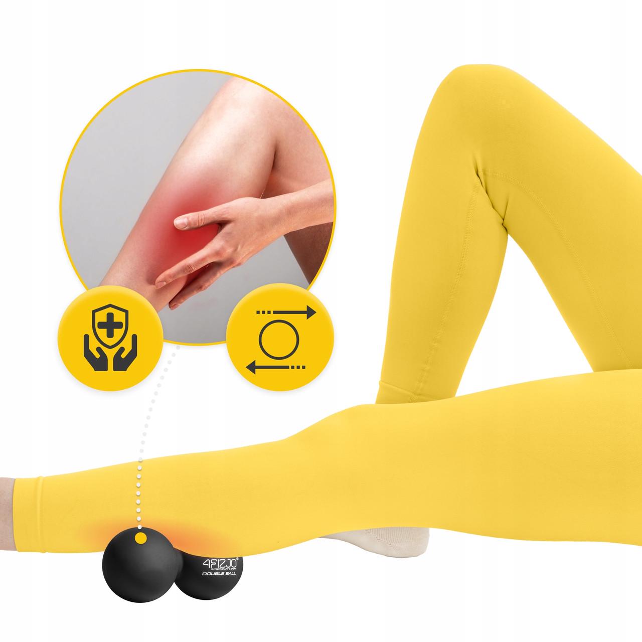 М'яч масажний подвійний 4fizjo Lacrosse Double Ball 6,5x13,5 см Black (P-5907222931226) - фото 4 М'яч масажний подвійний 4fizjo Lacrosse Double Ball 6,5x13,5 см Black (P-5907222931226) - фото 4