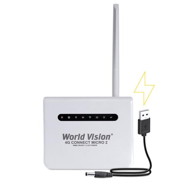 Wi-Fi роутер World Vision 4G Connect micro 2 для подключения к интернету