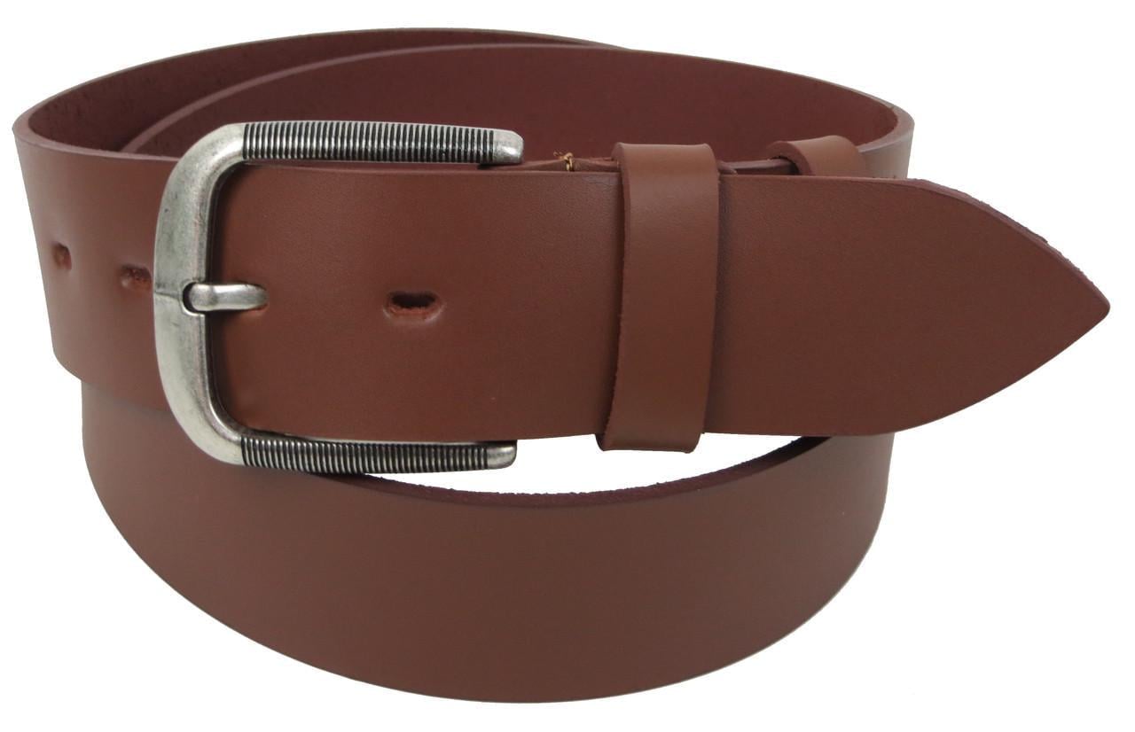 Ремінь під джинси Skipper 1496-50 широкий шкіряний Коричневий