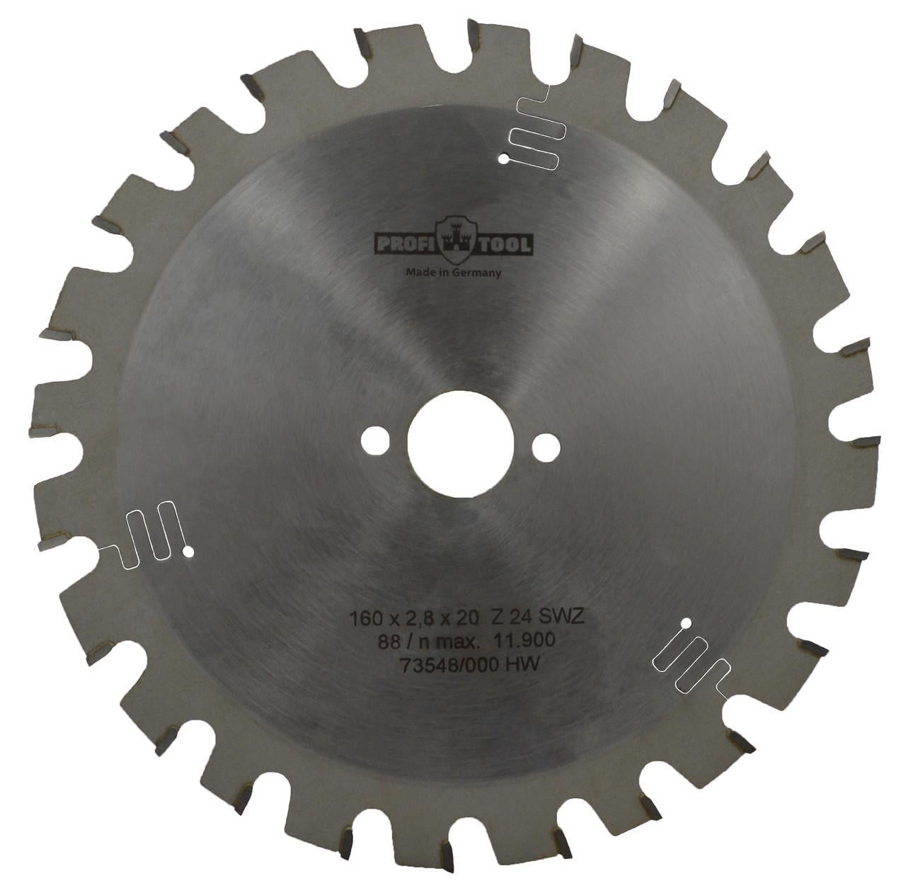 Диск пиляльний PROFITOOL Z 24 S-WZ 160х2,8х1,8х20 мм (2116014)