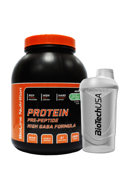 Протеин сывороточный Bioline 2 кг/шейкер Золотистая карамель пластиковая банка (1759604255)