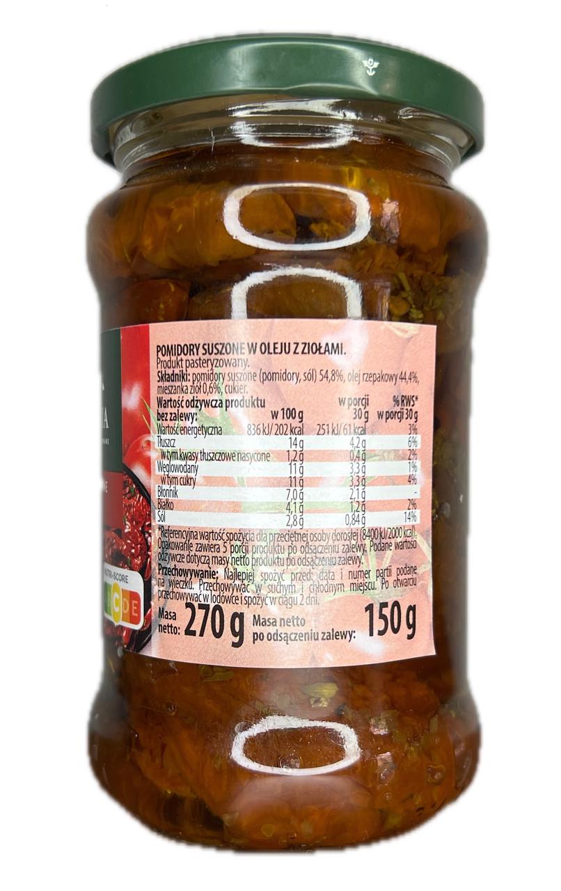 Помидоры вяленые в масле с травами Nasza Spizarnia 270 г - фото 2 Помидоры вяленые в масле с травами Nasza Spizarnia 270 г - фото 2