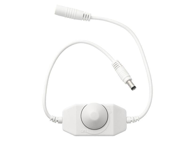 Димер регулятор яркости для светодиодной ленты 12-24V 2А Белый (70-965#) Димер регулятор яркости для светодиодной ленты 12-24V 2А Белый (70-965#)