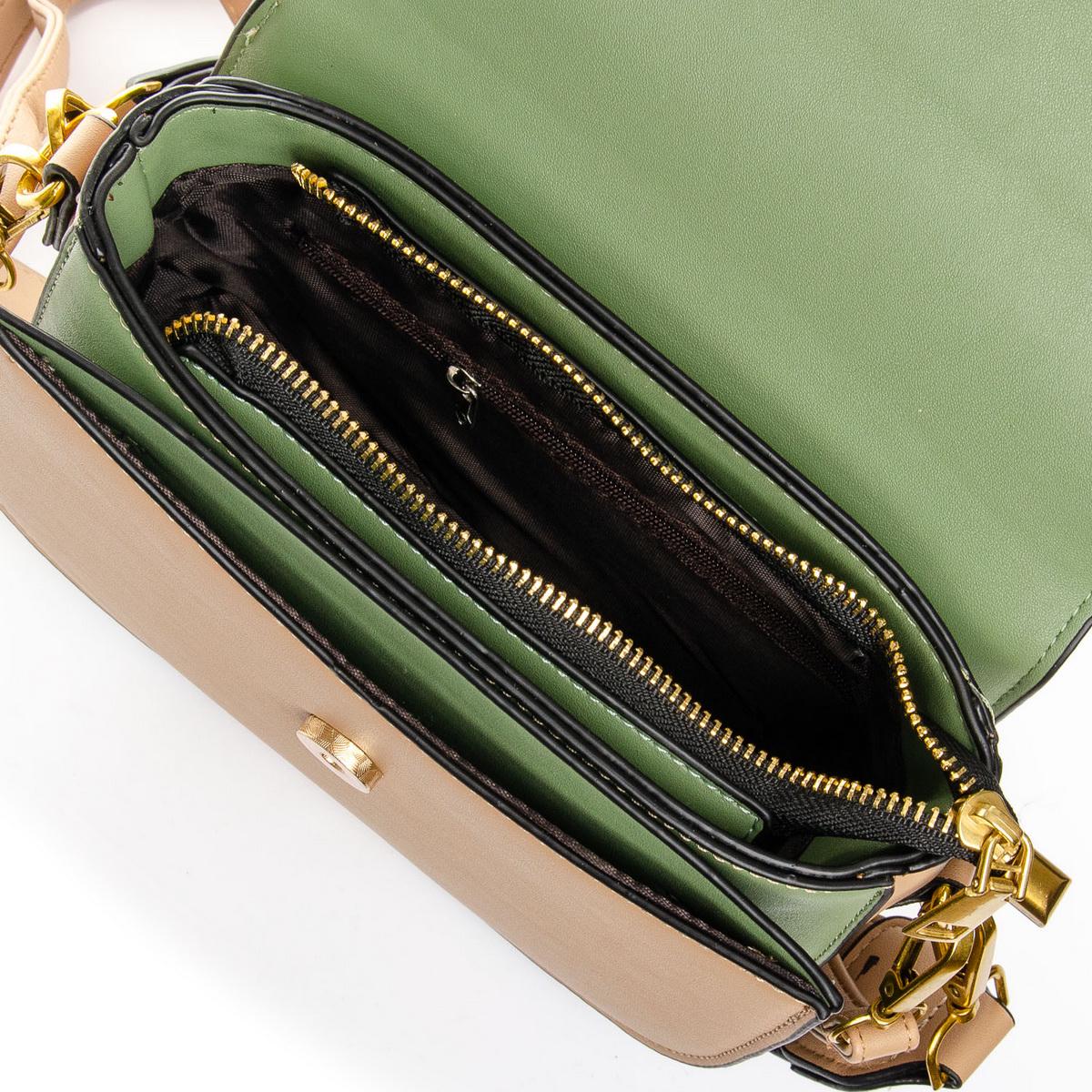 Женская сумочка-клатч Fashion 913 Темно-бежевый - фото 4