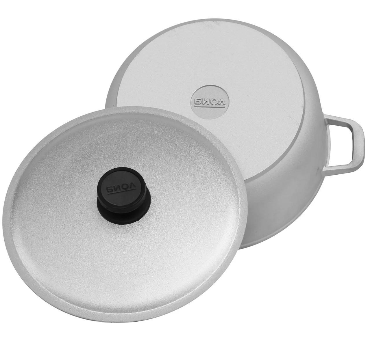 Каструля алюмінієва з потовщеним дном Биол Блиск 4 л (К401) - фото 2 Каструля алюмінієва з потовщеним дном Биол Блиск 4 л (К401) - фото 2