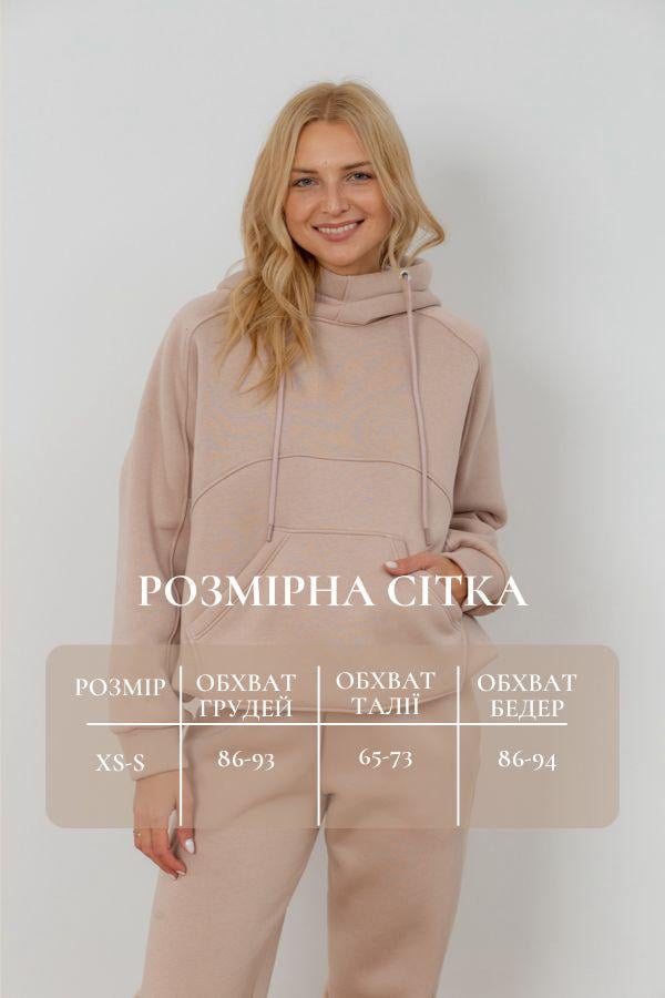 Спортивный костюм женский AKSAN зимний тринитка двойка XS/S Темно-бежевый (23.2085_dark-beige_40(XS)-42(S)) - фото 4 Спортивный костюм женский AKSAN зимний тринитка двойка XS/S Темно-бежевый (23.2085_dark-beige_40(XS)-42(S)) - фото 4