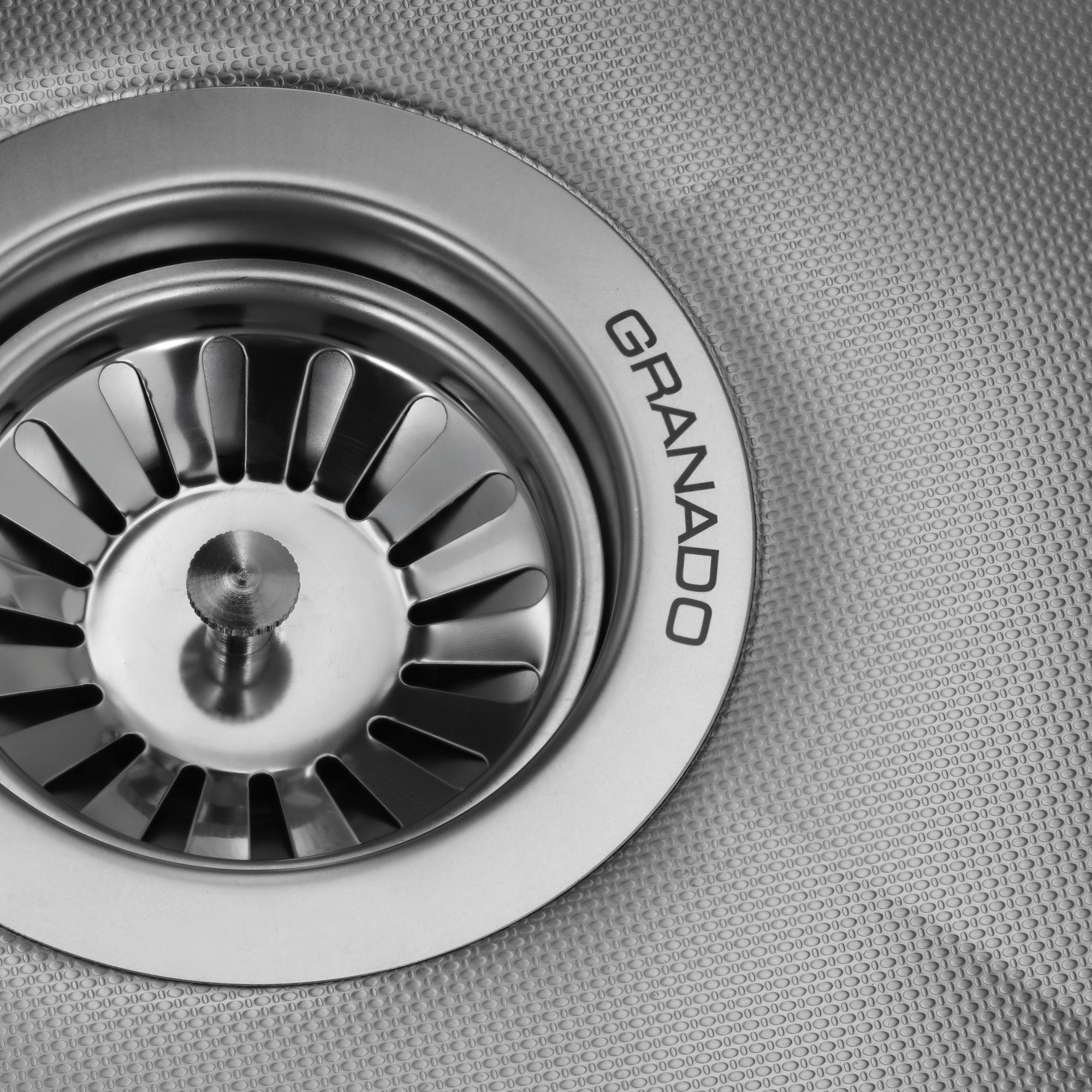 Мийка для кухні Granado Under top Max Steel S304 Millet 53х43х22 см - фото 4 Мийка для кухні Granado Under top Max Steel S304 Millet 53х43х22 см - фото 4