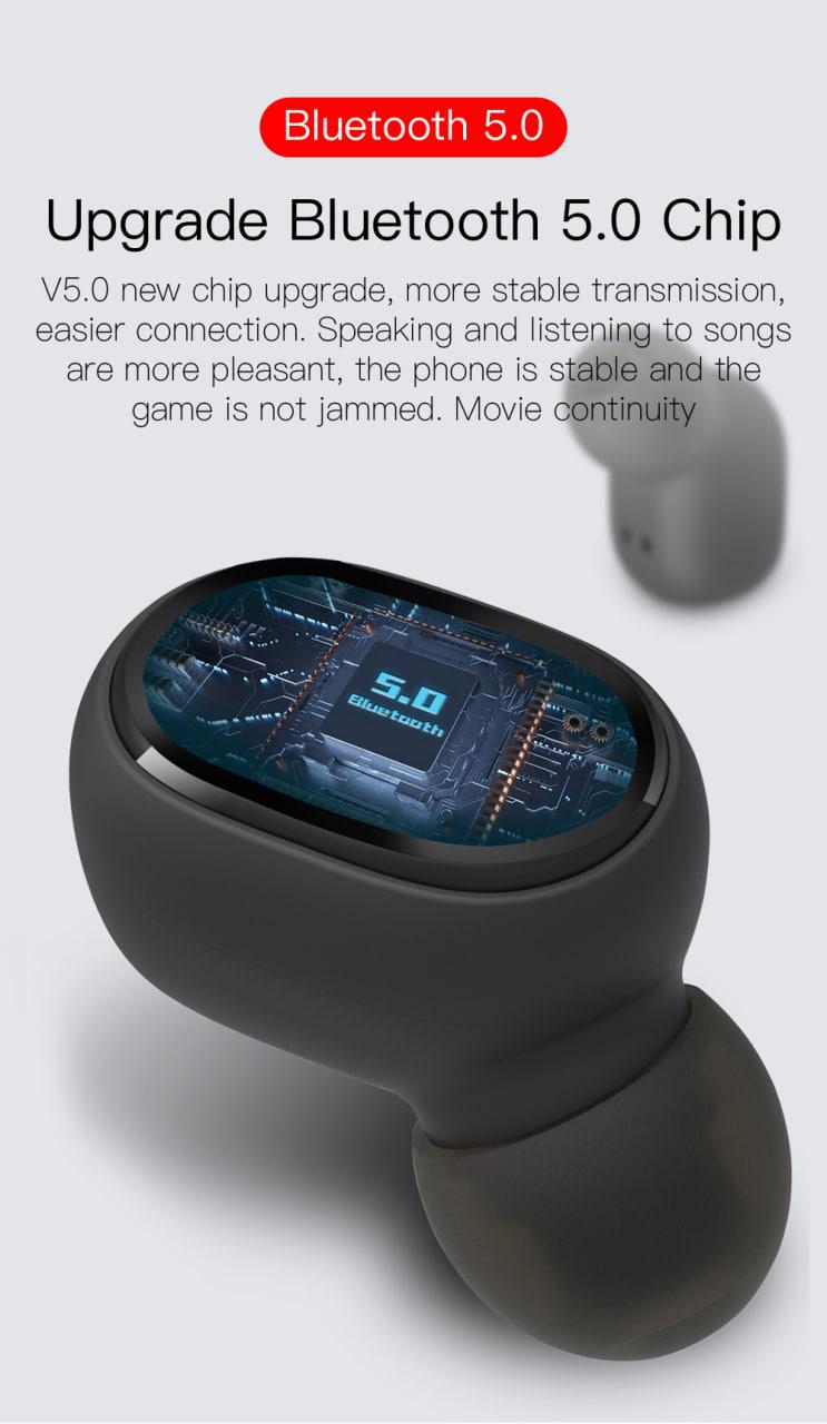 Навушники E7S Bluetooth вакуумні з екранчиком та вкладишами подушечками Білий (279-5) - фото 4