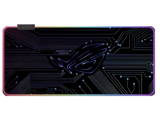 Килимок геймерський для мишки ROG GM з RGB-підсвічуванням 360° 900x400x4 мм (F-A9-07)