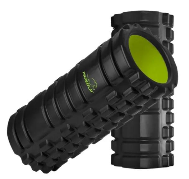 Массажный ролик PowerPlay 4025 Massage Roller 33x15 см Черно-зеленый (60835) - фото 6