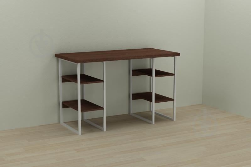 Компьютерный стол Ferrum-decor Карэн 75x140x60 белый ДСП Венге 32мм