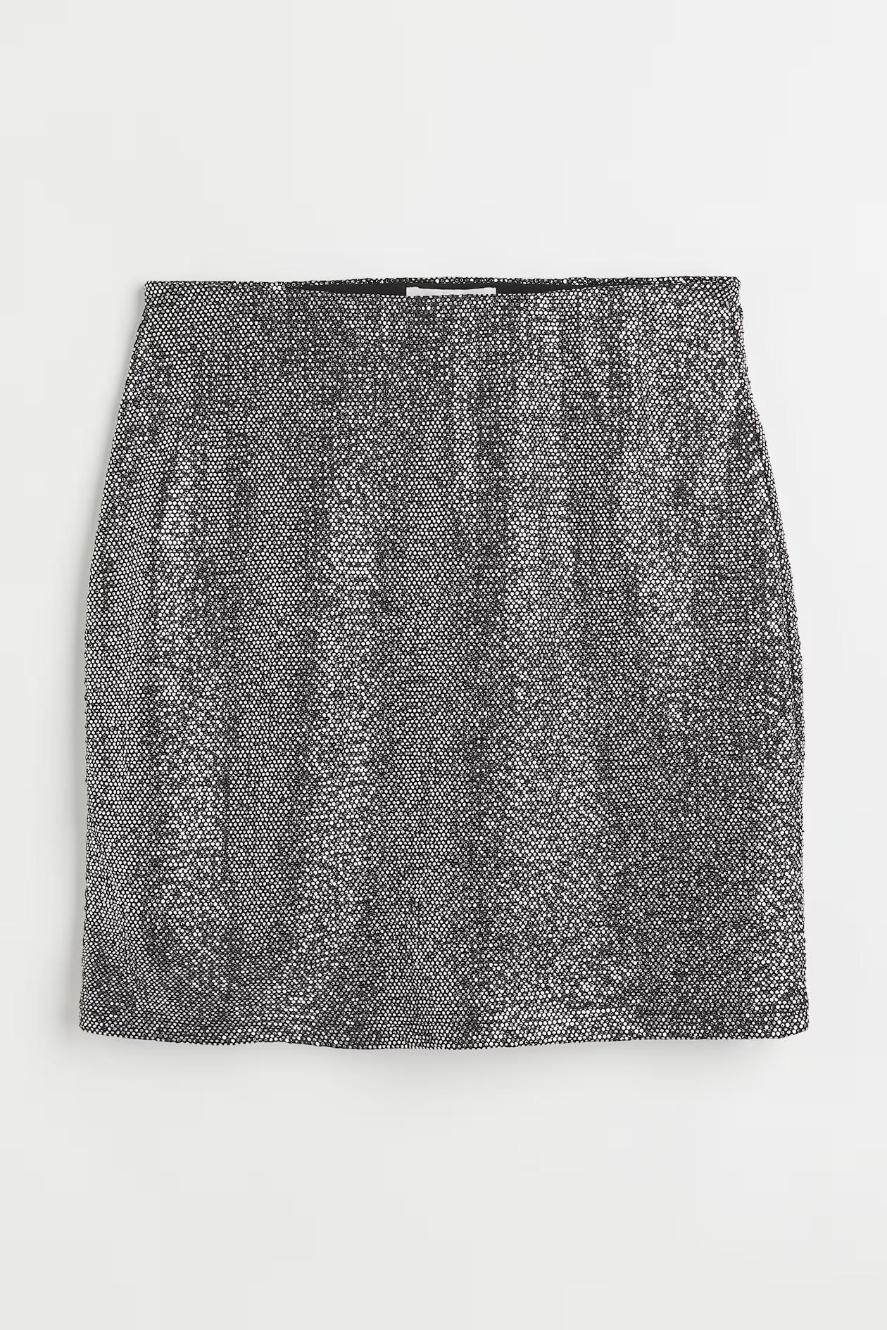 Спідниця H&M XS Сріблястий (S1083755)