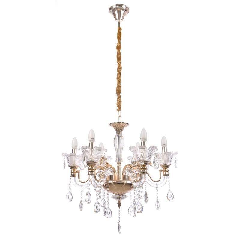 Люстра подвесная хрустальная Brille BCL-492S/6 E14/LED G