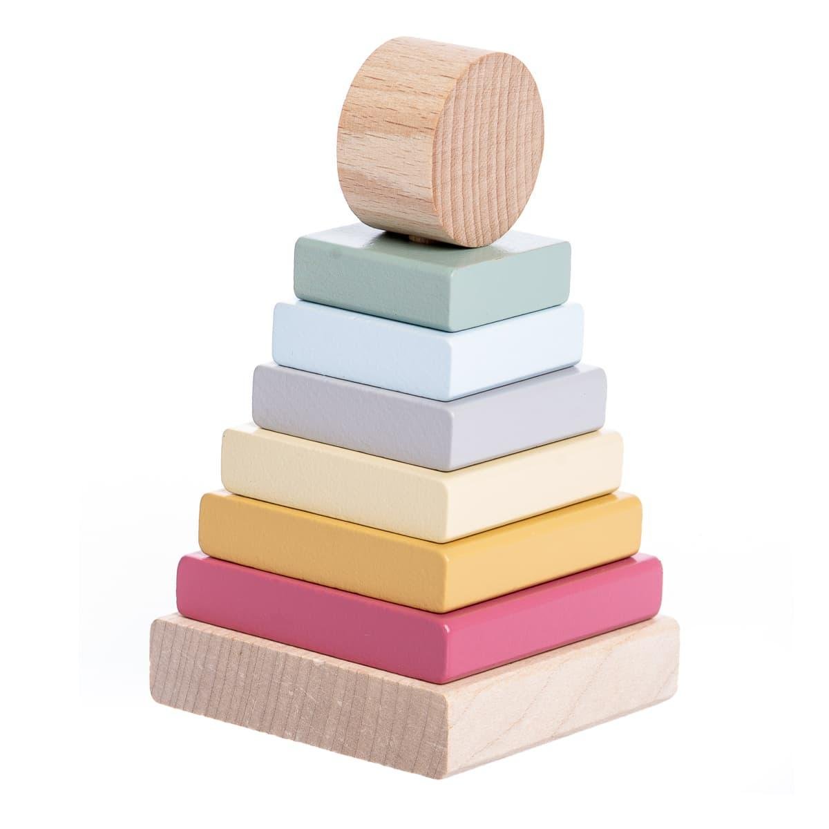 Игрушка деревянная пирамидка развивающая Cubika LD-19 (15887)