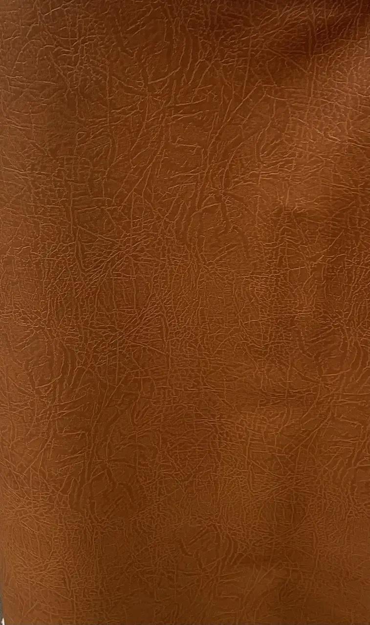 Ткань кожзаменитель для обивки тисненый 1х2 м Коричневый (2025)
