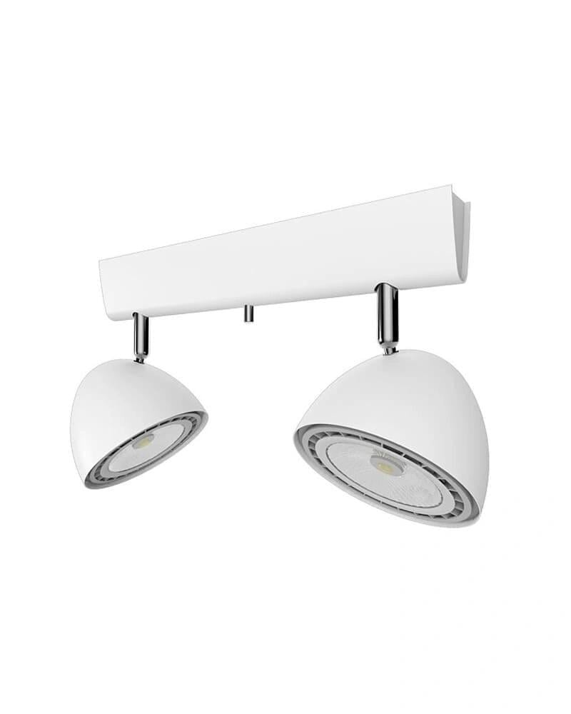 Светильник-спот поворотный Nowodvorski 9593 Vespa GU10 ES111 2x15W IP20 Белый (28688640)