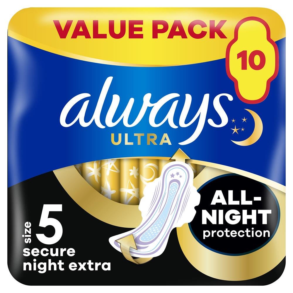 Прокладки гігієнічні Always Ultra Safe Night Extra Duo 10 шт. (30849334)