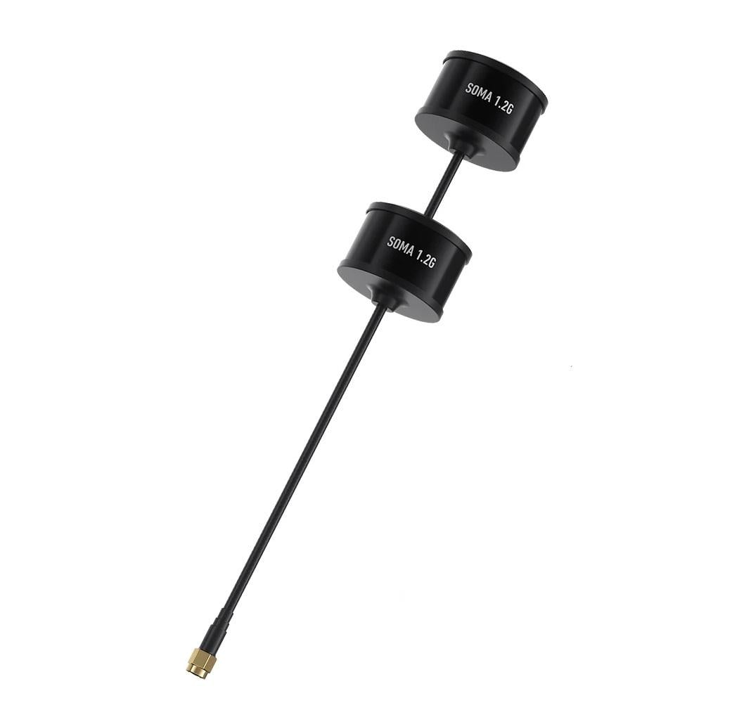 Антенна 1,2G RHCP GEPRC SOMA DUAL 3,26Dbi SMA-Male прямой для FPV дронов 170/80 мм Черный (00-00027162)