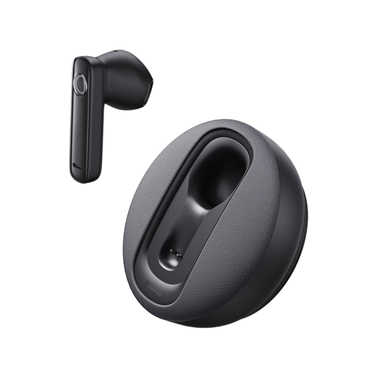 Гарнитура беспроводная Bluetooth BASEUS C-Mic CM10 Smart Unilateral Wireless Earphone for Car BT5.3 400mAh Black (A00054700111-00)