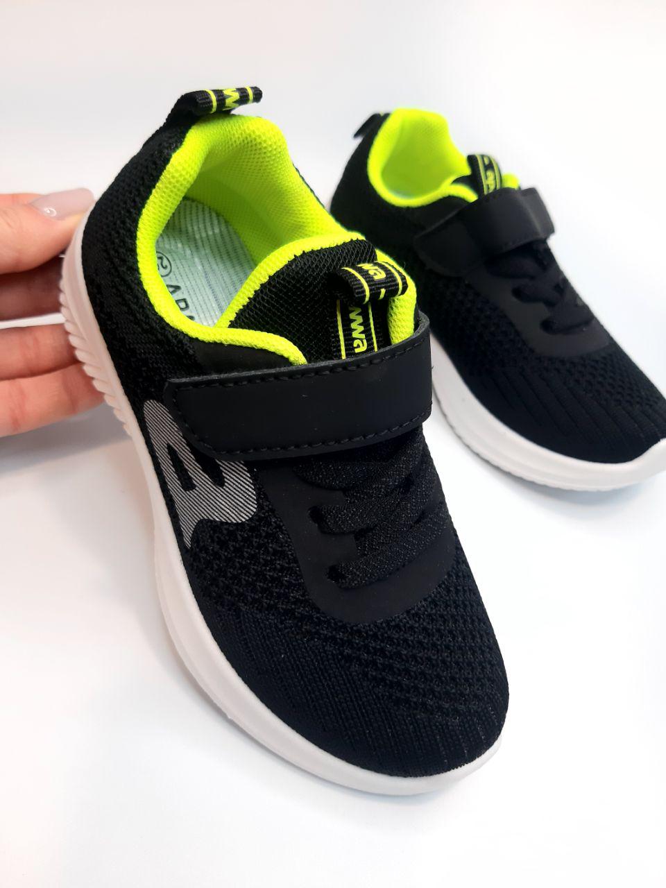 Кроссовки для мальчика Apawwa р. 29 18,5 см Черный (393 black) - фото 2 Кроссовки для мальчика Apawwa р. 29 18,5 см Черный (393 black) - фото 2