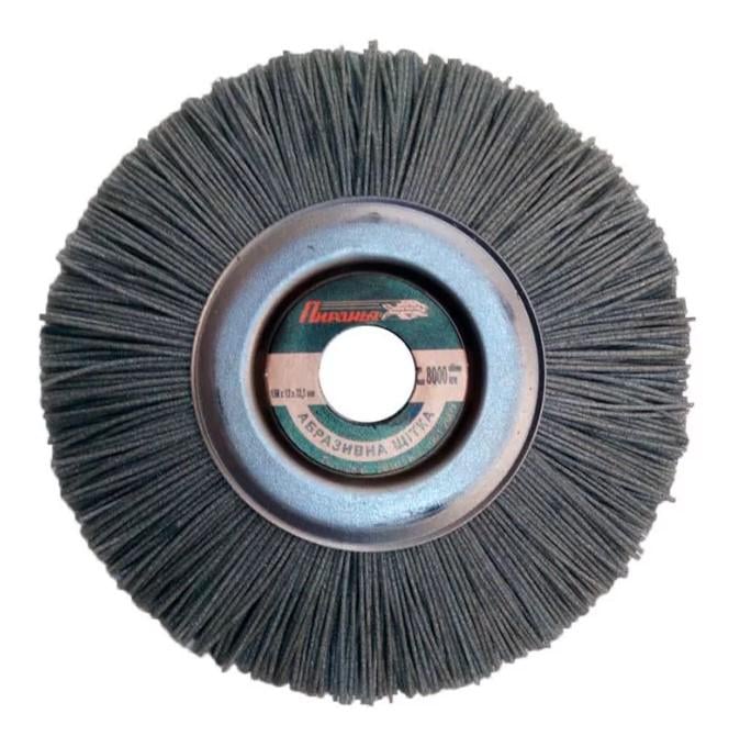 Щітка абразивна Піранья 125х12х22 мм Р180 мехмонтаж нейлон (20701)