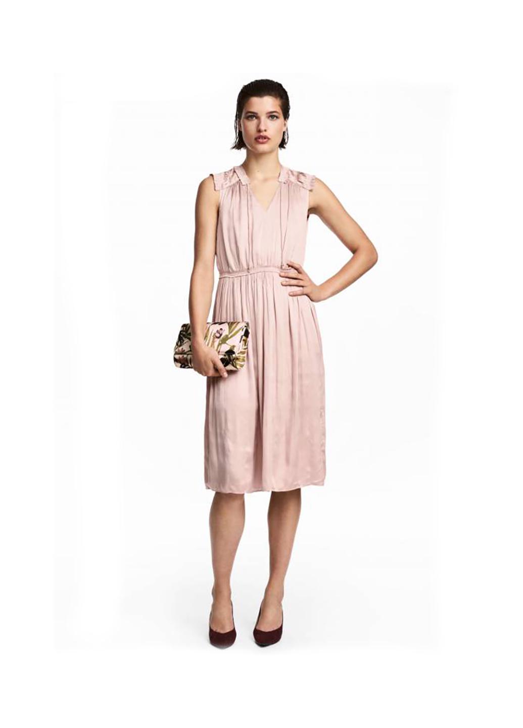 Платье H&M р. 32 Пудровый (5397876b45)