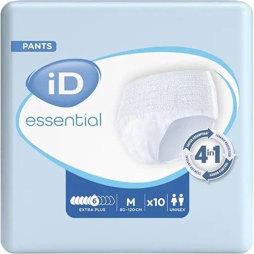 Підгузки-трусики для дорослих iD Essential Extra Plus М 80-120 см 10 шт. (000006745)
