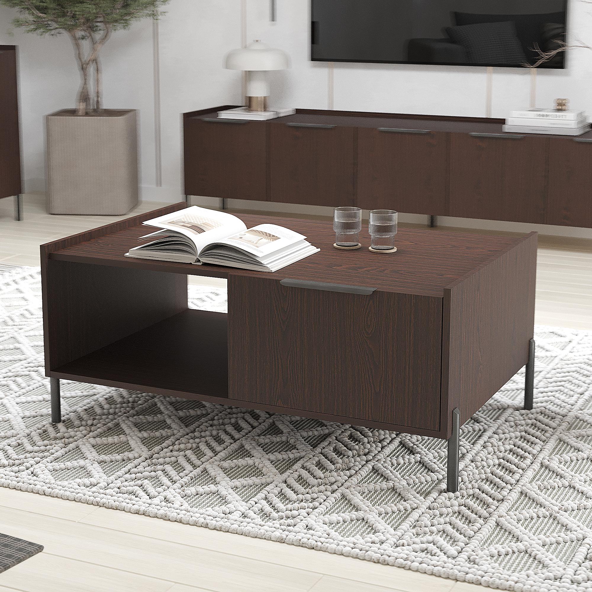 Журнальный столик Ларго с ящиком ЖС-Ларго 460х1040х680 мм Венге Магия Журнальный столик Ларго с ящиком ЖС-Ларго 460х1040х680 мм Венге Магия