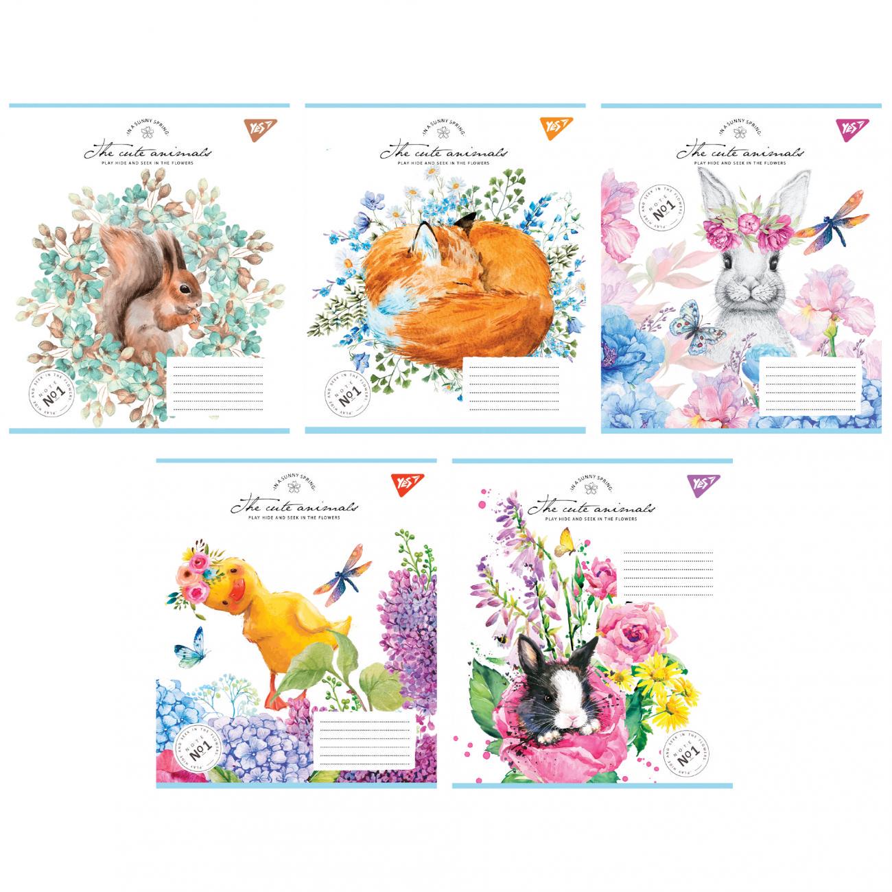 Зошити учнівські у лінійку YES Sunny spring 12 арк. 25 шт. в уп. (MTT-182816)