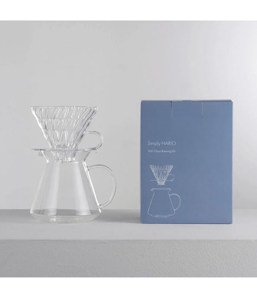 Набір для приготування кави Hario V60 Glass 02 (S-VGBK-02-T)