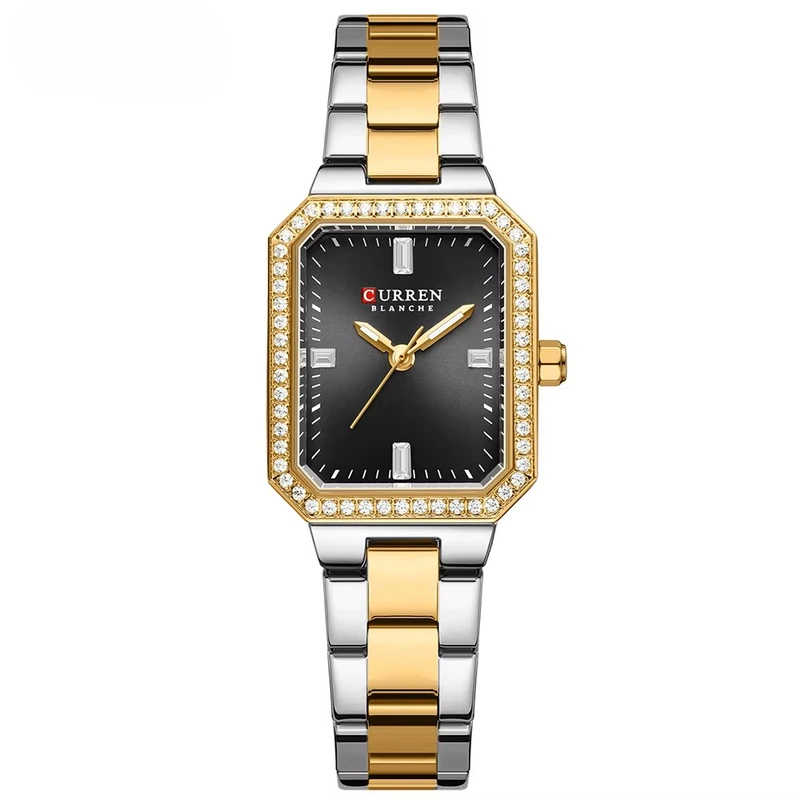 Наручний годинник Curren 9102 Silver/Gold/Black