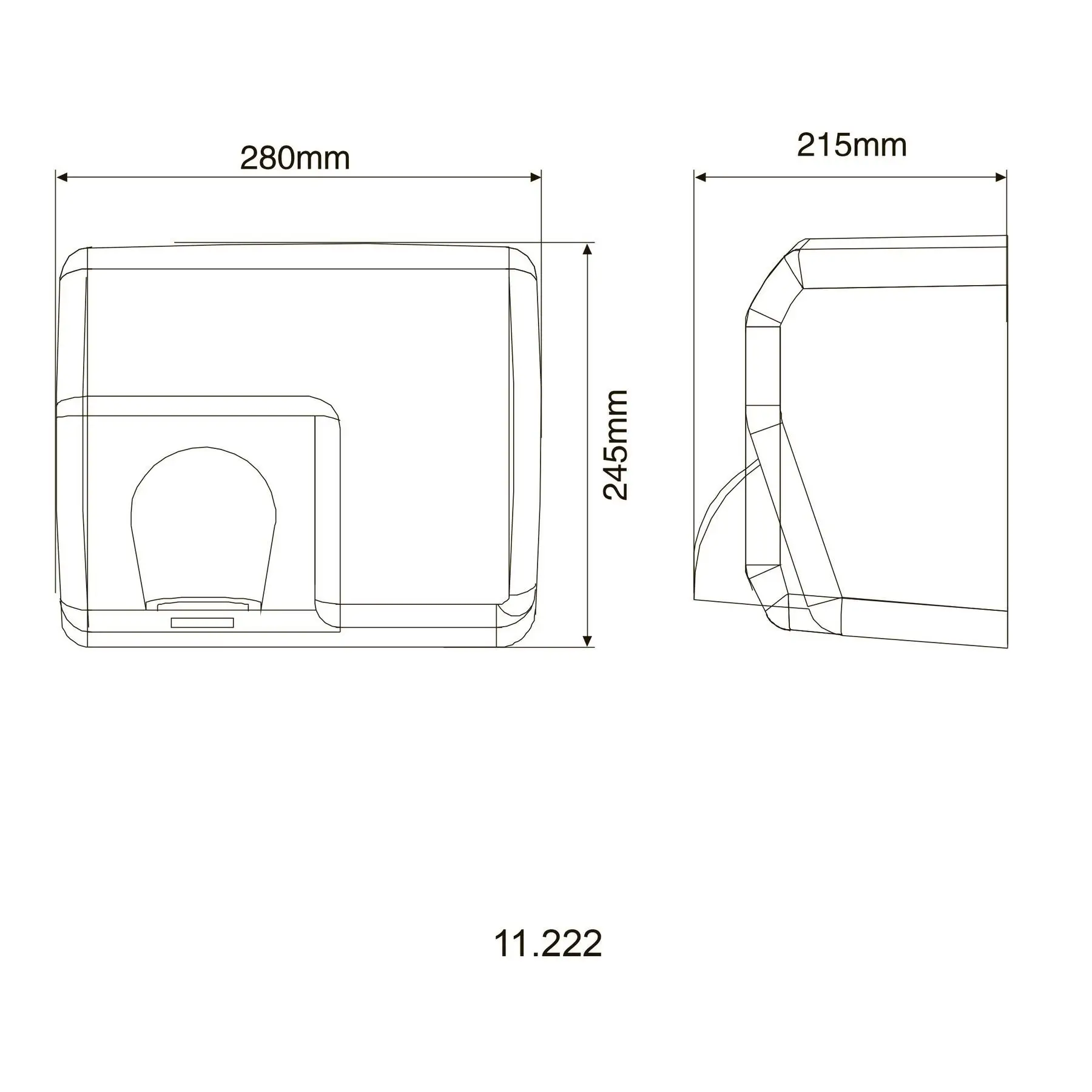 Сушилка для рук HOTEC 11.222 Stainless Steel (GSR-00007802) - фото 5 Сушилка для рук HOTEC 11.222 Stainless Steel (GSR-00007802) - фото 5