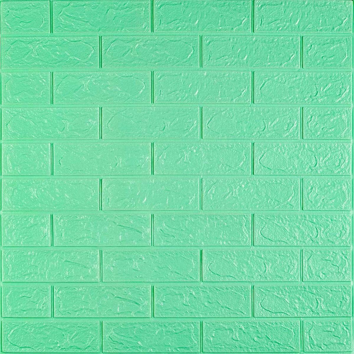 3D-панель Sticker Wall Кирпич 012-3 SW-00000233 700х770х3 мм Мятный (iz17034)