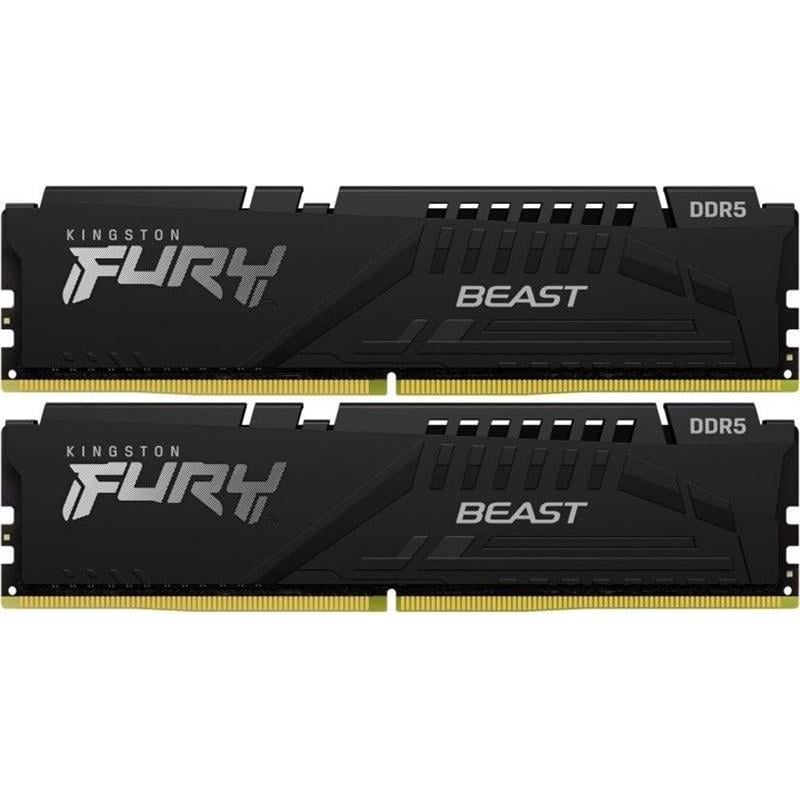 Оперативная память Kingston Fury Beast KF552C40BBK2-16 2x8 ГБ DDR5/5200 МГ/CL40/DIMM Black (KF552C40BBK2-16)