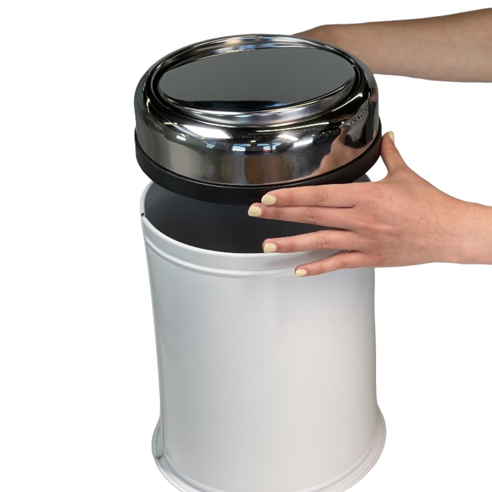 Ведро для мусора с поворотной крышкой MAXIFLOW 8 л Белый (4513.0000В.101.08) - фото 3 Ведро для мусора с поворотной крышкой MAXIFLOW 8 л Белый (4513.0000В.101.08) - фото 3