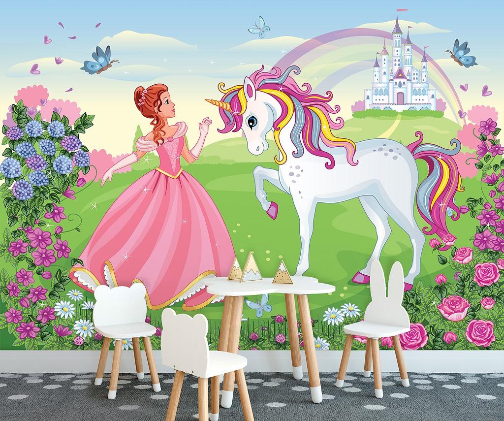 Фотообои флизелиновые 416x254 см Consalnet Для девочек Принцесса с единорогом (13238VEXXXL) - фото 4 Фотообои флизелиновые 416x254 см Consalnet Для девочек Принцесса с единорогом (13238VEXXXL) - фото 4