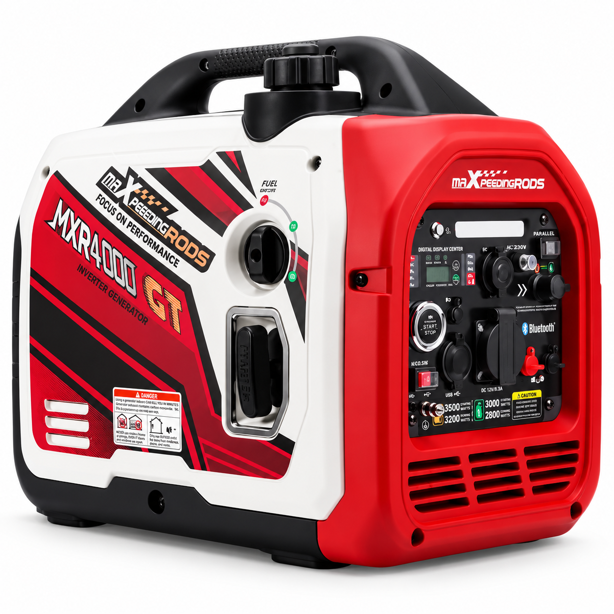 Генератор газобензиновий інверторний MaXpeedingRODS MXR4000 GT 3,2/3,5 кВт 230V Bluetooth/електростарт (0801) Генератор газобензиновий інверторний MaXpeedingRODS MXR4000 GT 3,2/3,5 кВт 230V Bluetooth/електростарт (0801)