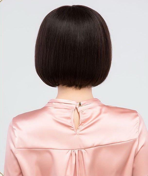 Парик каре из натуральных волос Черный (29279451) - фото 2 Парик каре из натуральных волос Черный (29279451) - фото 2