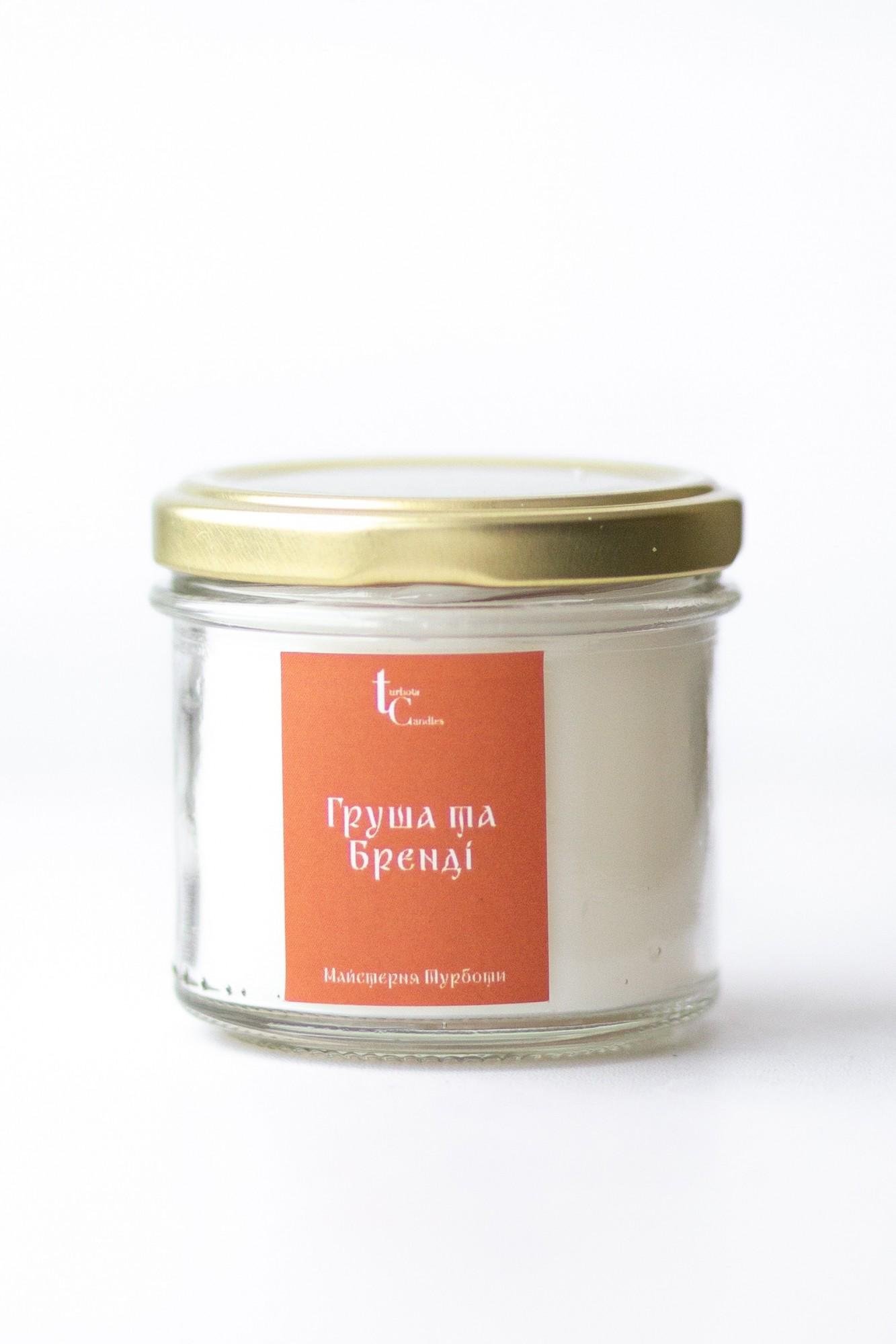 Аромасвеча Turbota candles Груша и бренди 90 г 5 см (130mlpear) - фото 1