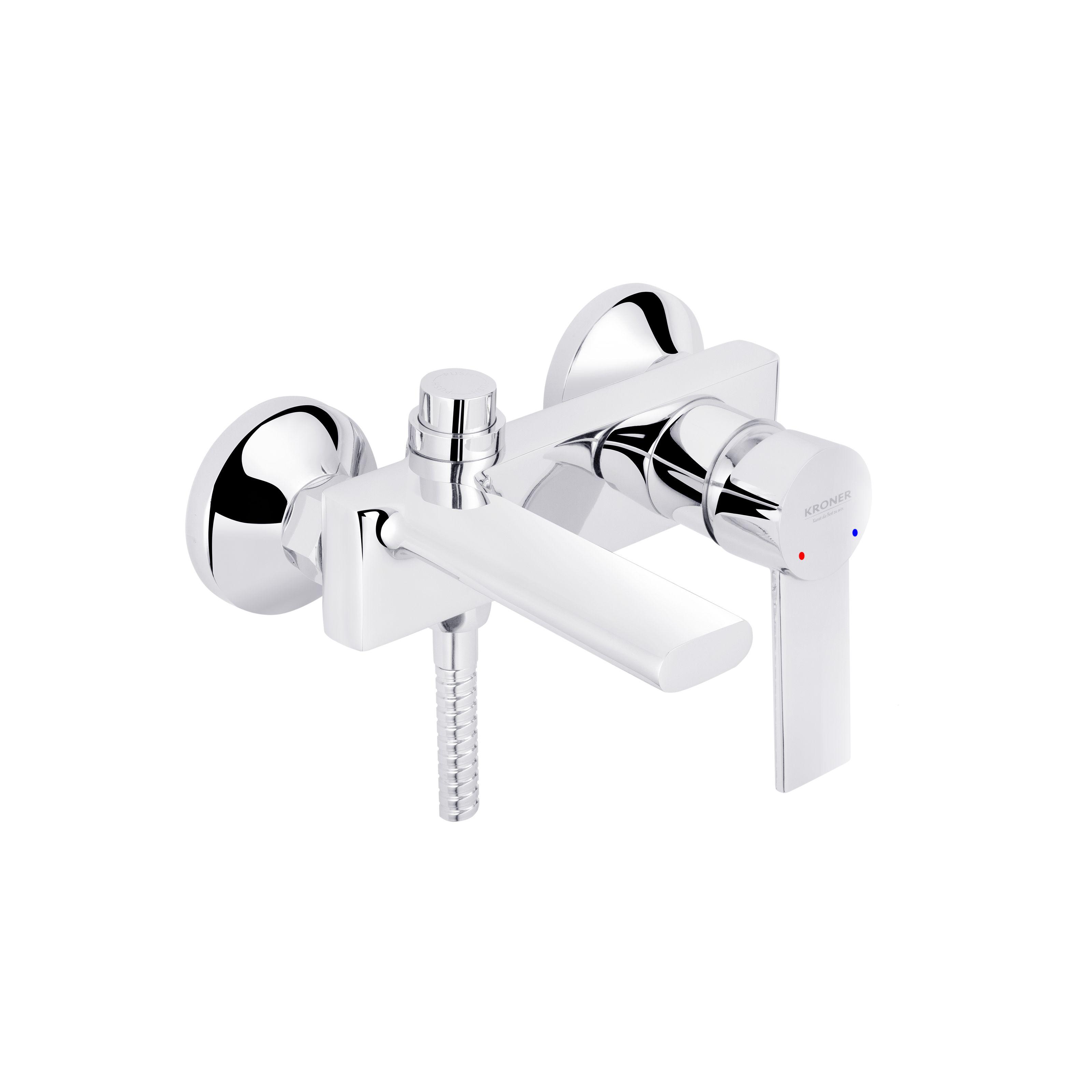 Смеситель для ванны Kroner Basis-C060 CV024302 однорычажный Хром (136634)