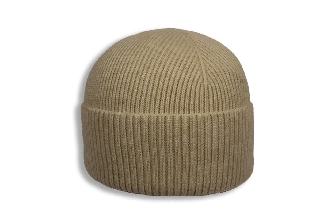 Шапка молодежная Apex БРИГ кашемировая с отворотом утепленная флисом one size Бежевый (281985)