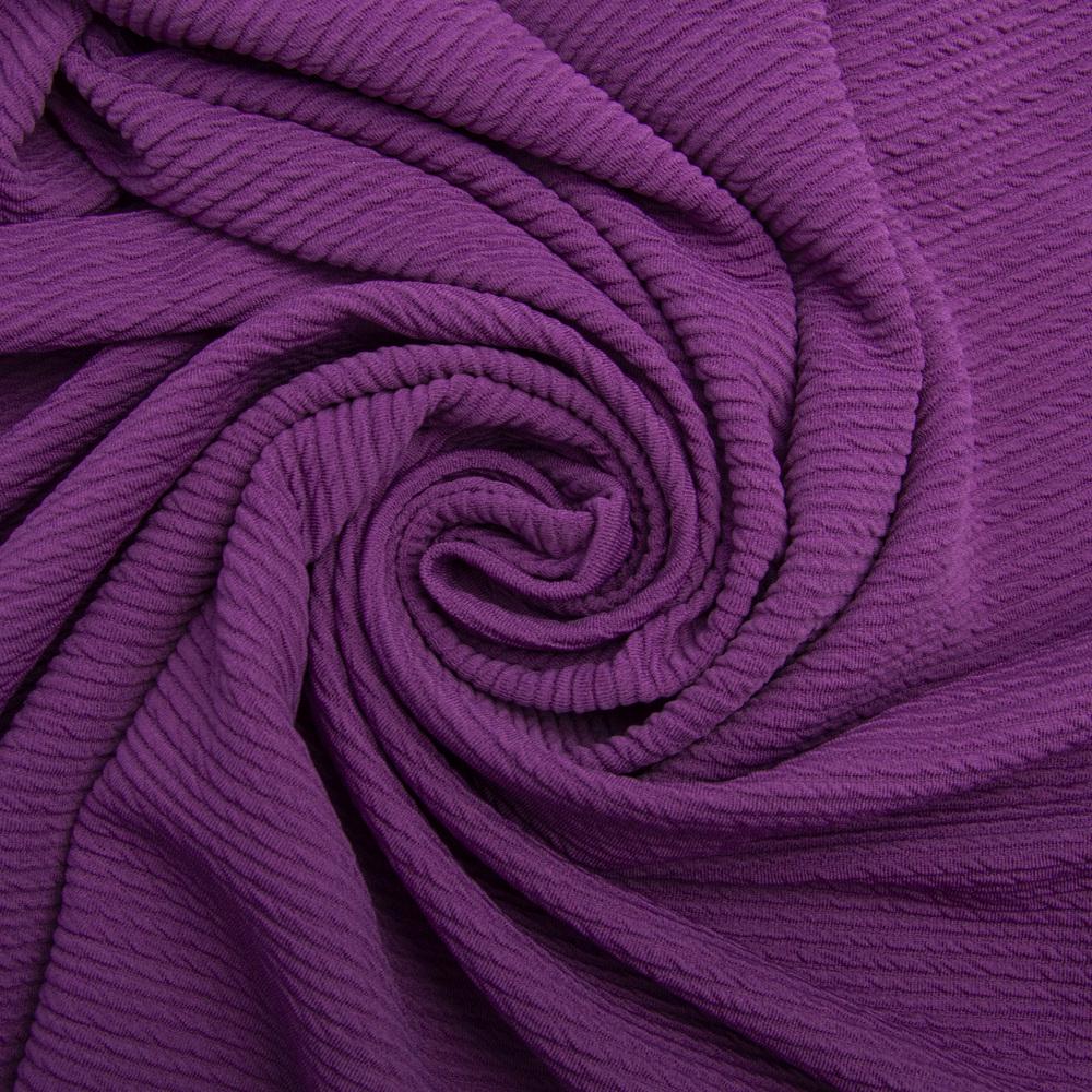 Ткань трикотаж жаккард Арнела темний бузок