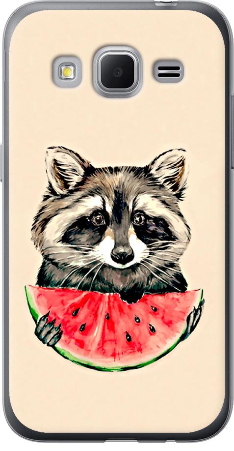 Чехол на Samsung Galaxy Core Prime G360H Енотик с арбузом (4605m-76-42517)