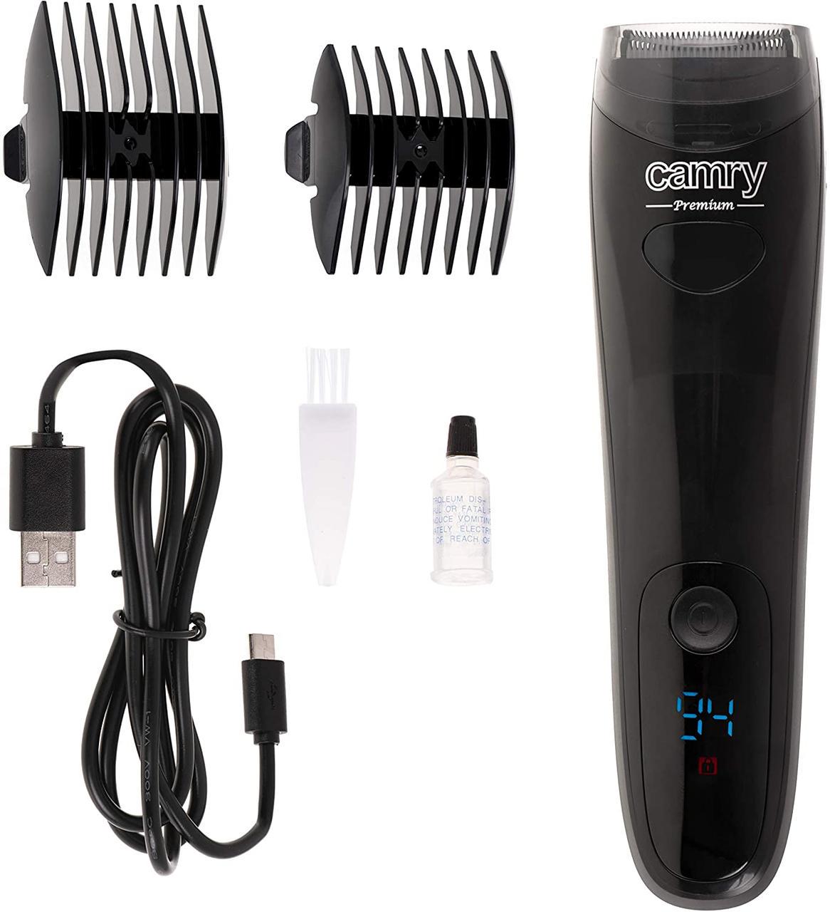 Триммер вакуумный Camry CR-2833 для бороды и усов Black (112412)